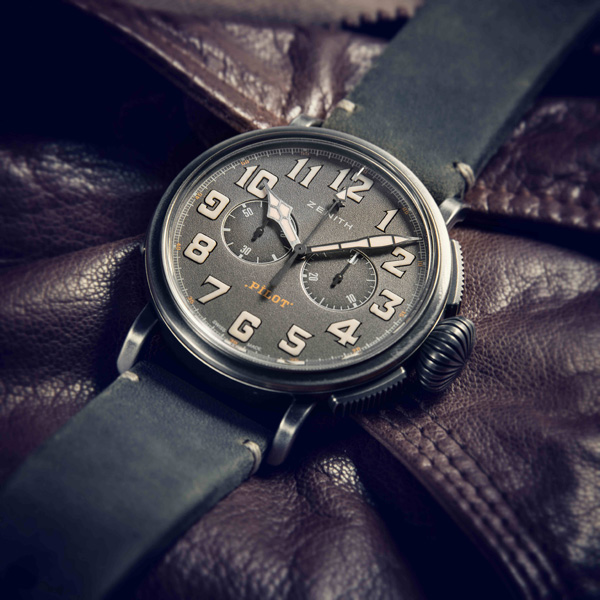 copy 4069 movement Zenith Heritage Pilot Cafe Racer