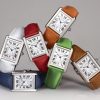 The stainless steel fake watches have white dials.
