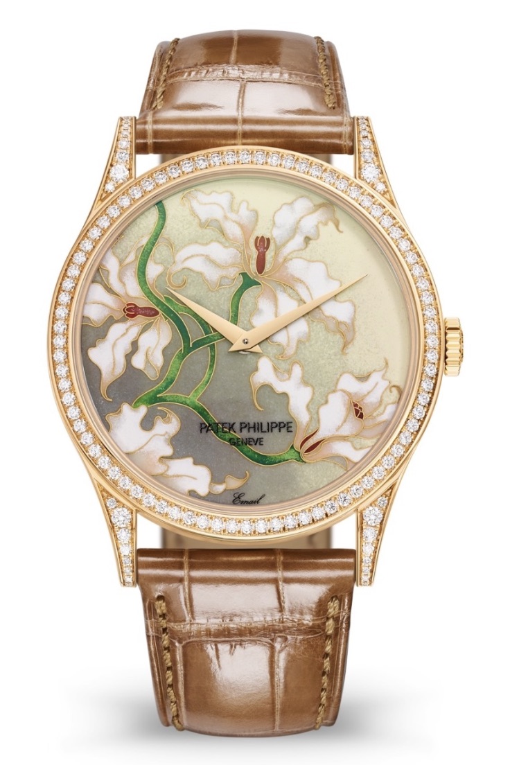 Elegance Personified: The Perfect Online Patek Philippe Calatrava 5077 Fake Watches UK In Gold With Diamonds