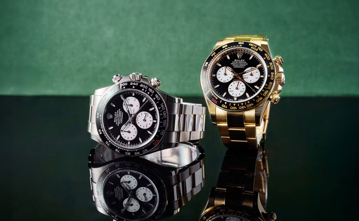 The Best Replica Rolex Daytona Le Mans Watches UK In White Gold And Yellow Gold, Together